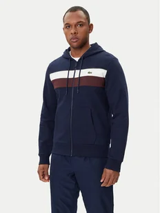 Lacoste Bluza SH5913 Granatowy Regular Fit - Bluzy męskie - miniaturka - grafika 1