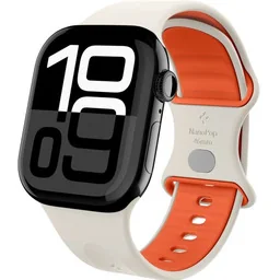 Spigen Pasek Nano Pop do Apple Watch 49/46/45/44 mm, beżowo-pomarańczowe - Akcesoria do smartwatchy - miniaturka - grafika 1