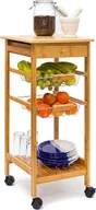 Wózki kuchenne - relaxdays JAMES S wózek kuchenny z 2 koszami - miniaturka - grafika 1