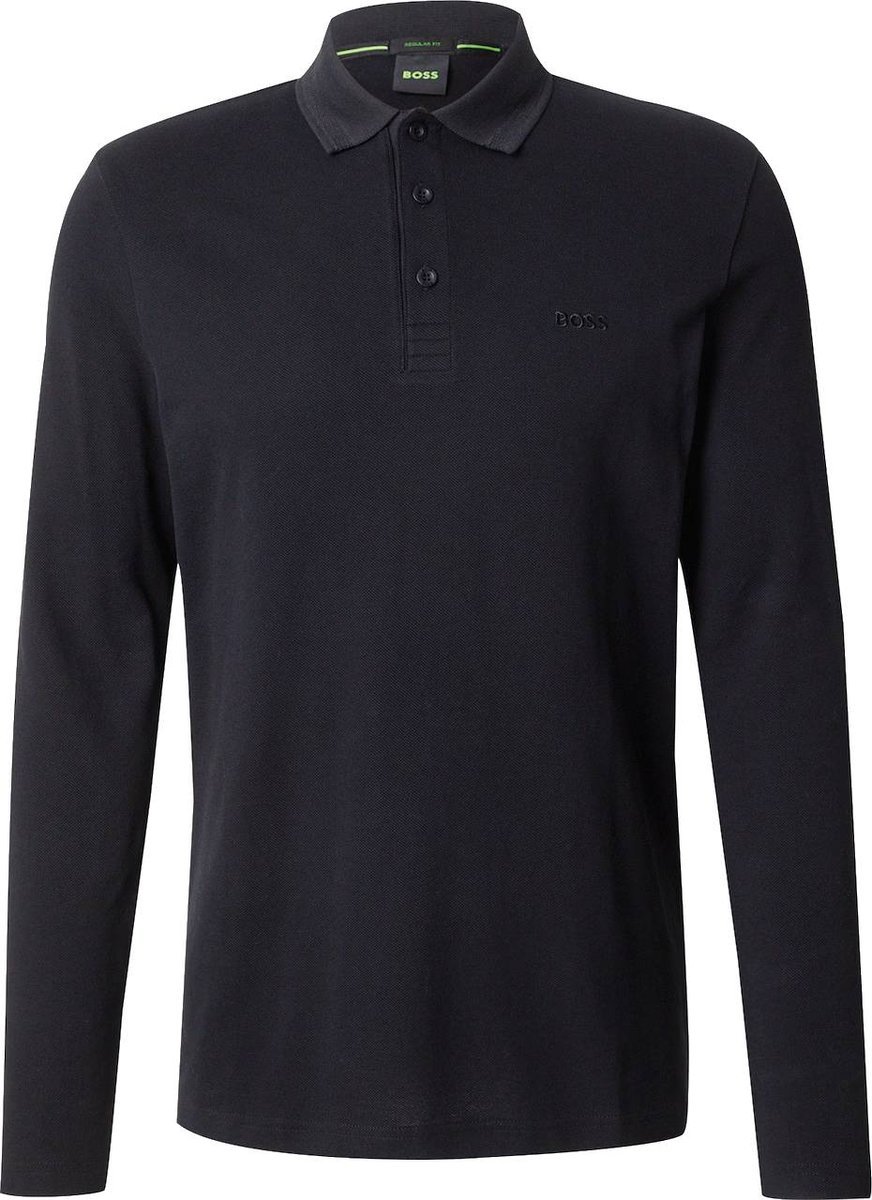 Koszulka z długim rękawem HUGO BOSS longsleeve męski elegancki czarna r. M