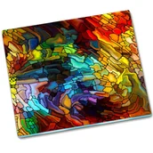 Deski do krojenia - Osłona kuchenna deska szklana Witraż - 60x52 cm - miniaturka - grafika 1