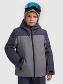 Kurtki i płaszcze dla chłopców - 4F Kurtka narciarska membrana 5000 chłopięca - szara 164 (13-14 lat) - miniaturka - grafika 1