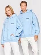 Bluzy damskie - 2005 Bluza Unisex Diabełek Niebieski Regular Fit - miniaturka - grafika 1