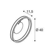 Lampy sufitowe - SLV Lampa sufitowa LED One, możliwość ściemniania, biały / opal, salon / jadalnia, aluminium, nowoczesny - miniaturka - grafika 1