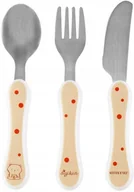 Sztućce dla dzieci - Sztućce dziecięce komplet Miś Mister O'Lui Haba - miniaturka - grafika 1