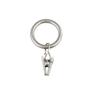 Akcesoria do wystroju okien - Kółka z żabką satyna nikiel 16/19 mm 10 sztuk Bojanek - miniaturka - grafika 1