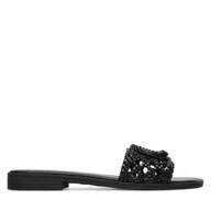 Klapki i japonki damskie - Klapki Just Cavalli 80RA3S83 ZSE38 Czarny - miniaturka - grafika 1