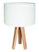 Lampy stojące - Macodesign Lampa stołowa Lilia 010s-060, biała, 60 W - miniaturka - grafika 1