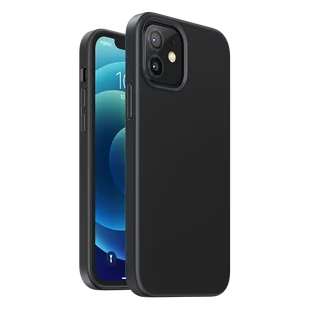Ugreen Protective Silicone Case gumowe elastyczne silikonowe etui pokrowiec iPhone 12 mini czarny - Etui i futerały do telefonów - miniaturka - grafika 1