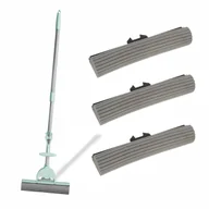 Miotły, szufle, mopy - York Mop gąbkowy do mycia podłóg SATURN + kij teleskopowy + 3 zapasy oficjalny sklep internetowy 5903355140511 - miniaturka - grafika 1