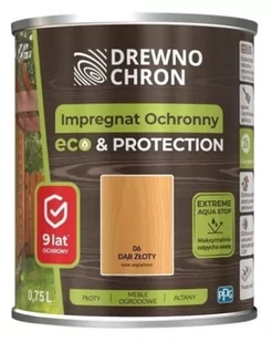 Impregnat Drewnochron Eco&Protect dąb złoty 0,75L - Grunty do ścian - miniaturka - grafika 1