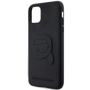 Karl Lagerfeld KLHCN613DRKNK iPhone 11 / Xr 6.1" czarny/black hardcase Rubber Karl Head 3D - Etui i futerały do telefonów - miniaturka - grafika 16