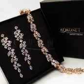 Zestawy biżuterii dla kobiet - Komplet ślubny CHLOE rose + FLORAL rose - miniaturka - grafika 1