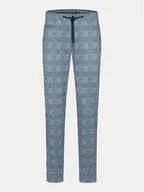 Spodnie męskie - Bugatti Chinosy 4036 56818A Niebieski Slim Fit - miniaturka - grafika 1