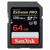 Karty pamięci - SanDisk Extreme 64GB (SDSDXXY-064G-GN4IN) - miniaturka - grafika 1