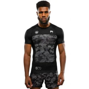 Venum x Polaris Rashguard Krótki Rękaw Black/Storm Grey - Kimona, stroje i obuwie - miniaturka - grafika 1