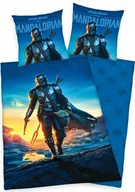 Pościel - ORYGINALNA POŚCIEL BAWEŁNIANA STAR WARS 140x200 Gwiezdne Wojny MANDALORIAN GROGU BABY YODA DISNEY - miniaturka - grafika 1