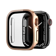 Akcesoria do smartwatchy - Dux Ducis Hamo etui z ochroną wyświetlacza do Watch 6 40mm / Watch 5 40mm / Watch 4 40mm / Watch SE 40mm metaliczny pokrowiec na zegarek różowy - miniaturka - grafika 1