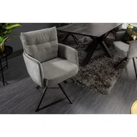 Krzesła - Invicta Krzesło Geo szary 40167 - miniaturka - grafika 1