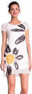 DESIGUAL SUKIENKA PROSTA BIAŁA WE WZÓR MINI M JSK - Sukienki - miniaturka - grafika 1