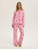 Piżamy damskie - Piżama damska Romance Bloovii różowy M - miniaturka - grafika 1