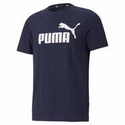 Koszulki męskie - Męski t-shirt z nadrukiem PUMA ESS LOGO TEE - miniaturka - grafika 1