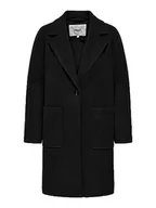 Płaszcze damskie - ONLY Damski płaszcz ONLNEWVICTORIA Life Coat OTW NOOS, czarny/szczegóły: melanż, S, Black/Detail:MELANGE, S - miniaturka - grafika 1