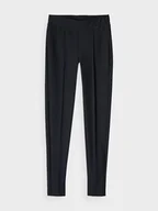 Spodnie sportowe damskie - Damskie legginsy basic 4F 4FRAW24TTIGF225 - czarne - miniaturka - grafika 1