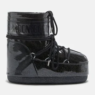 Damskie Buty zimowe MOON BOOT MOON BOOT ICON LOW GLITTER 14094400001 – Czarny - Kozaki damskie - miniaturka - grafika 1