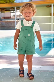 Dresy i komplety dla chłopców - Mayoral komplet bawełniany niemowlęcy kolor zielony - grafika 1