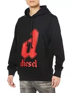 Bluzy męskie - Diesel S-ginnout Bluza męska, Czarny (czarny), S - miniaturka - grafika 1