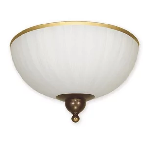 Lemir Flex plafon 1 Brązowy + zdobienie złotem O1481 BR (O1481 BR) - Lampy sufitowe - miniaturka - grafika 1
