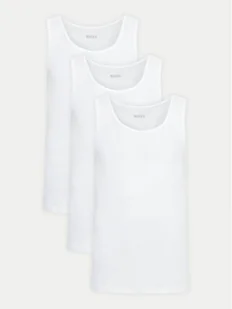 BOSS Komplet 3 tank topów 50542132 Biały Regular Fit - Koszulki męskie - miniaturka - grafika 1