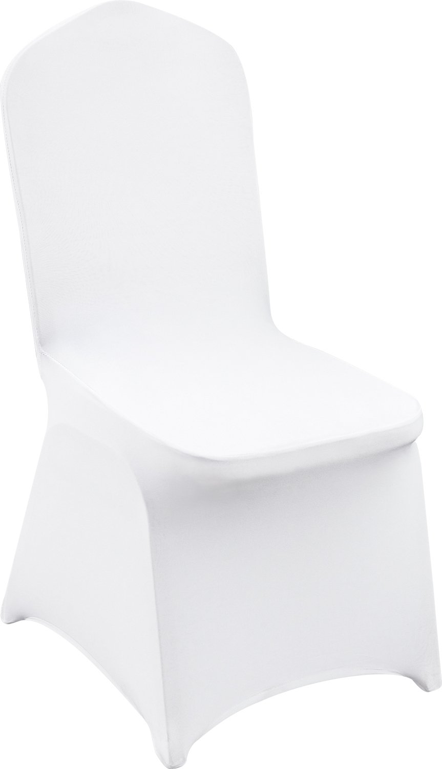 VEVOR 12 szt. Pokrowce na krzesła z poliestru i elastanu Stretch Chair Cover White