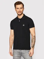 Koszulki męskie - Benetton United Colors Of Polo 3089J3178 Czarny Slim Fit - miniaturka - grafika 1