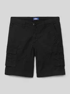 Spodnie i spodenki dla chłopców - Szorty cargo o kroju regular fit z naszywką z logo model ‘BOWIE’ - miniaturka - grafika 1