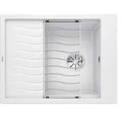 Zlewozmywaki - Blanco ELON 45 S Silgranit PuraDur Biały odwracalny InFino kratka ociekowa 524828 - miniaturka - grafika 1