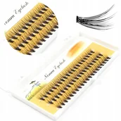 Sztuczne rzęsy i akcesoria - Rzęsy Jedwabne Kępki Nesura 11mm 20D curl C, 60szt - miniaturka - grafika 1