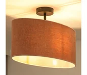 Lampy sufitowe - Duolla - Żyrandol natynkowy OVAL 1xE27/15W/230V różowy - miniaturka - grafika 1