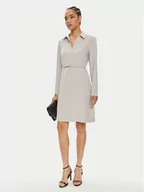 Sukienki - Calvin Klein Sukienka codzienna K20K207152 Beżowy Regular Fit - miniaturka - grafika 1