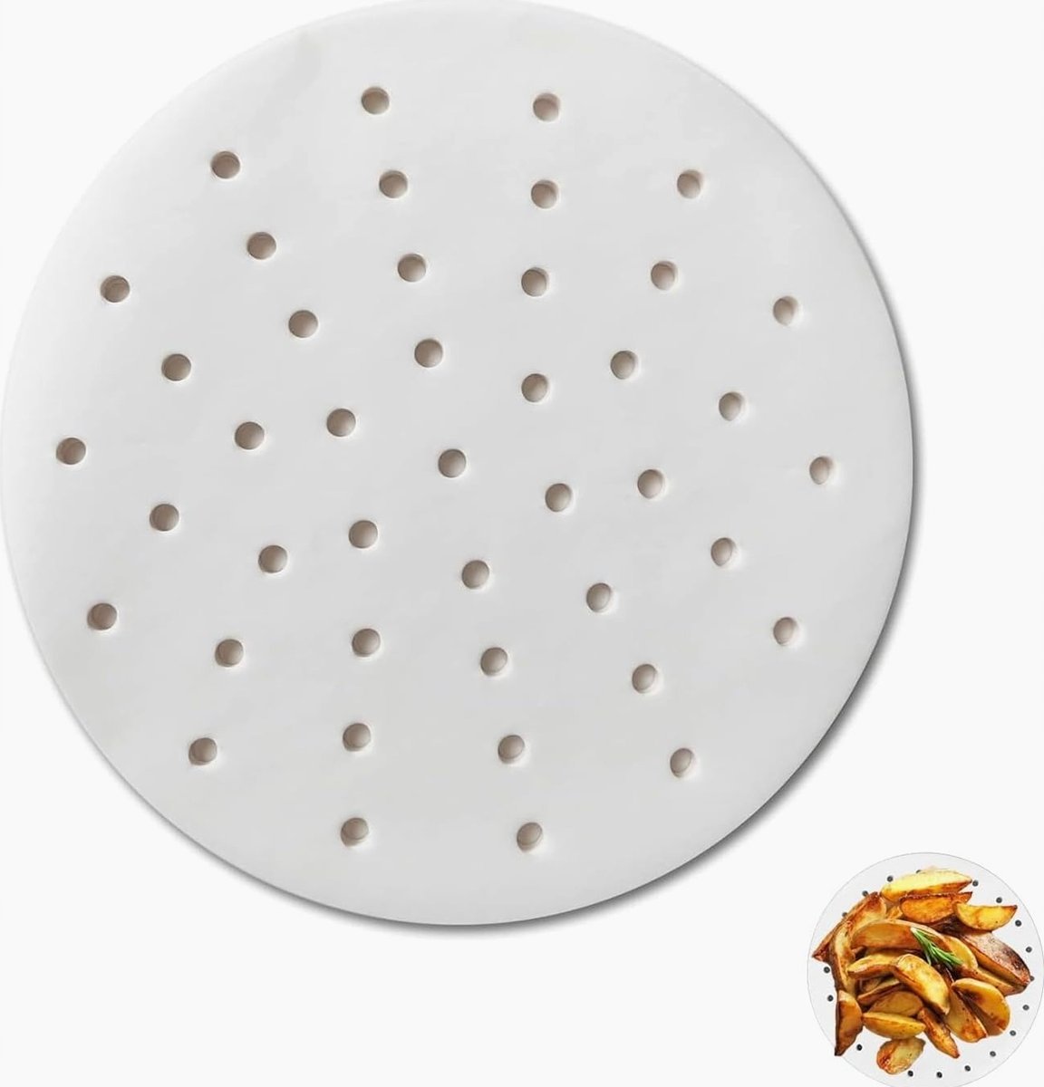 PAPIER DO GOTOWANIA NA PARZE 100SZT 20CM NIEPRZYWIERAJĄCY OKRĄGŁY KUCHENNY