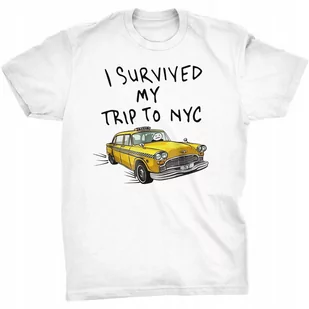 Koszulka I Survived My Trip To NYC Spiderman - Koszulki męskie - miniaturka - grafika 1