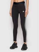 Spodnie damskie - Adidas Legginsy Loungewear Essentials 3-Stripes GL0723 Czarny Extra Slim Fit - miniaturka - grafika 1