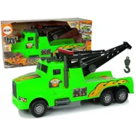Samochody i pojazdy dla dzieci - Import LEANToys Auto Ciężarówka Holownik Pomoc Drogowa 1:10 Lina Zielona LT-9850-0 - miniaturka - grafika 1