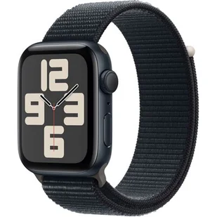 Apple Watch SE 2-gen GPS 44mm Opaska sportowa Czarny - Smartwatch - miniaturka - grafika 1