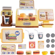 Zabawy w naśladowanie dorosłych - Sklep Restauracja Fast Food Mini Burger Shop "Big Burger" Lumarko! - miniaturka - grafika 1