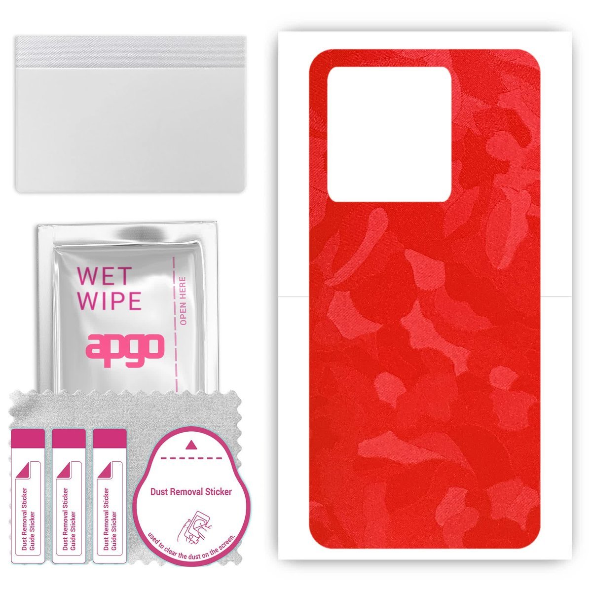 Folia naklejka skórka strukturalna na TYŁ do Honor X60i 5G - Moro Camo Czerwony - apgo SKINS