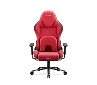 Diablo Chairs X.One Prime Normal Size Bloody Mary Gamingowy Do 140kg Tkanina Czerwony - Fotele gamingowe Diablo Chairs X.One Prime Normal Size Bloody Mary Gamingowy Do 140kg Tkanina Czerwony - Fotele gamingowe - miniaturka - grafika 1