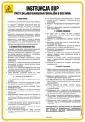 Instrukcje stanowiskowe BHP - IAB12 INSTRUKCJA BHP PRZY SKŁADOWANIU MATERIAŁÓW Z DREWNA, HN - PŁYTA ELASTYCZNA 0,4MM; (245X350MM) - miniaturka - grafika 1