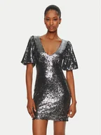 Sukienki - Rinascimento Sukienka koktajlowa CFC0019737002 Srebrny Regular Fit - miniaturka - grafika 1